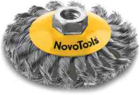 Щітка конусна NovoTools, плет. сталь, 100мм