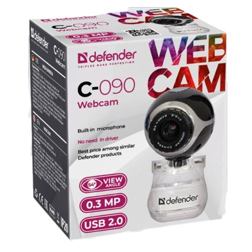 Вебкамера DEFENDER C-090 USB чорний