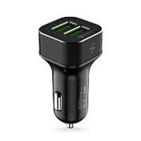 car charger HAVIT HV-QC2023, 2 USB QC3.0, black 100шт/ящ