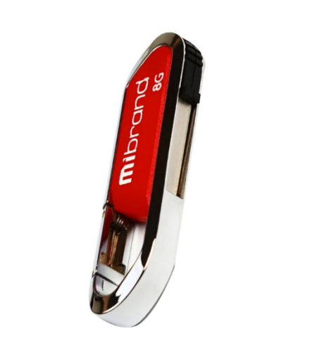 Флешка 8Gb USB 2.0 Mibrand Aligator червоний