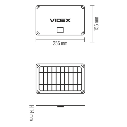 Портативная зарядная солнечная панель VIDEX VSO-F505U 5W (28шт/ящ)