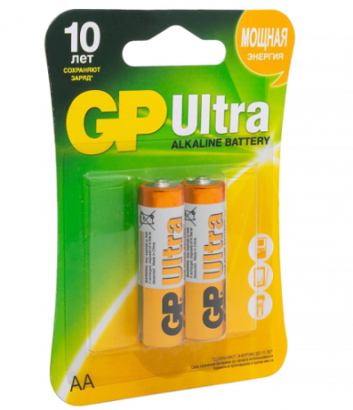 Батарейка AA/LR6 GP Ultra (бл-2 .)